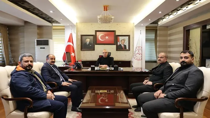 TÜRKYED GENEL MERKEZ GENEL SEKRETERİ MEHMET NURİ SAMANCI `DAN AĞRI VALİSİ MUSTAFA KOÇ’A ZİYARET