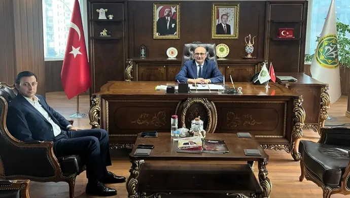 ŞANLIURFA DKKYB BAŞKANI HASAN EYYÜPOĞLU`NDAN TÜDKİYEB GENEL BAŞKANI TURAN SALDIRICIER`E ZİYARET